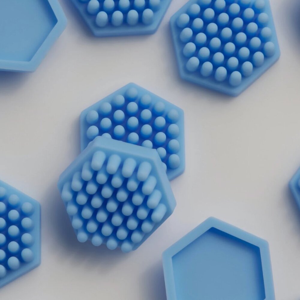 Letterfolk Textured Tile Set in Cornflower Blue - SOLD OUT ONLINE!